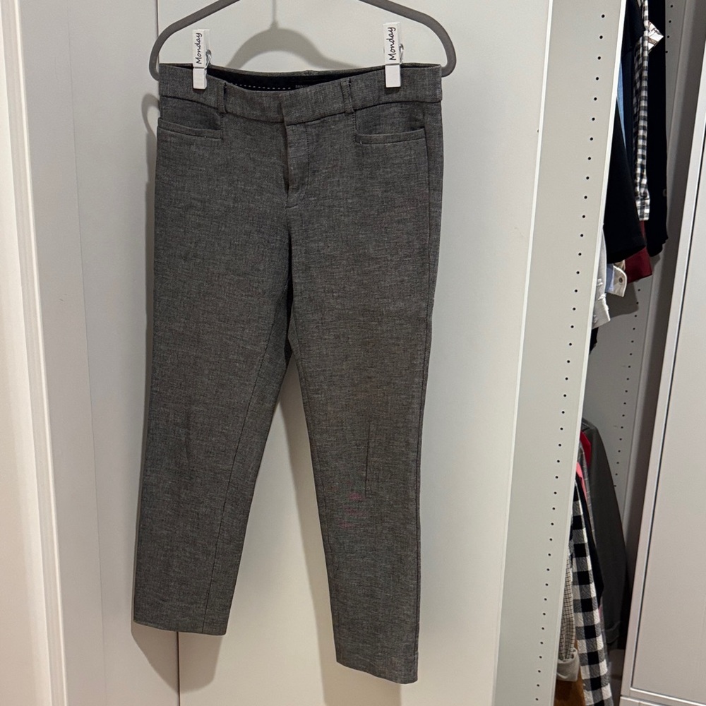 Banana Republic Black and White Textured Pants